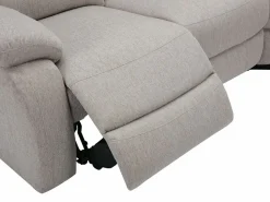 Vente-unique Sofá Relax|Sofá rinconera reclinable de tela jaspeado color RIETI