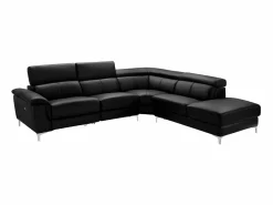 Vente-unique Sofá Relax|Sofá rinconera relax de piel ángulo derecho SITIA