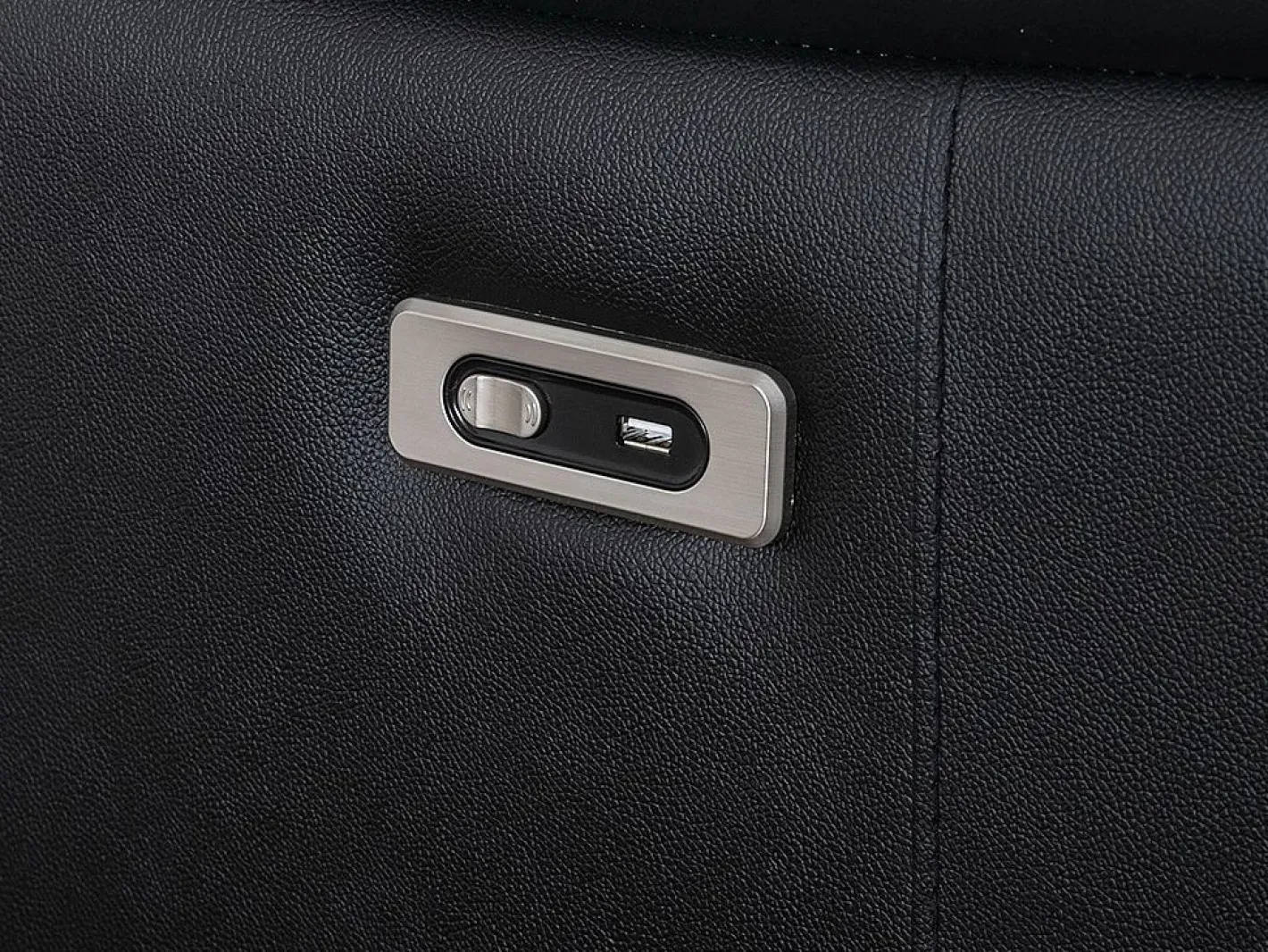 LINEA SOFA Sofá rinconera relax de piel de calidad superior - Ángulo derecho - PEDRERA Negro Discount