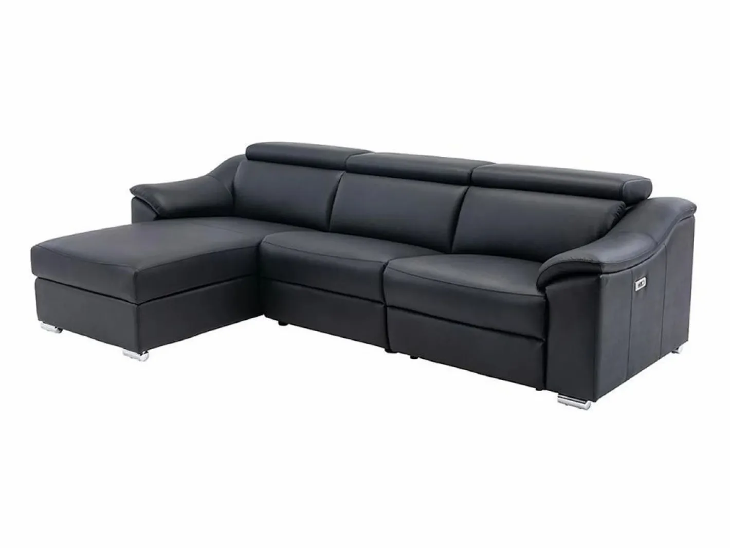 LINEA SOFA Sofá Relax|Sofá rinconera relax de piel de calidad superior - Ángulo izquierdo - PEDRERA