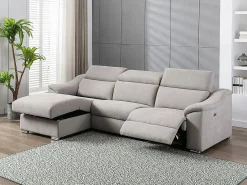 Sofá rinconera relax de tela - - Ángulo izquierdo - PEDRERA^Vente-unique