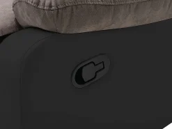 Sofá rinconera relax: manual gris y negro de microfibra y piel sintética TOLZANO^Vente-unique Sale