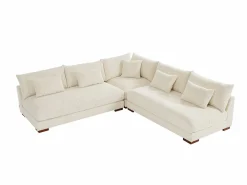 Sofá rinconera reversible de pana SPERONE de Pascal Morabito^Vente-unique Clearance