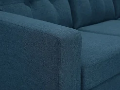 Sofá rinconera reversible de tela oscuro patas de madera BARTOLOME^Vente-unique Clearance