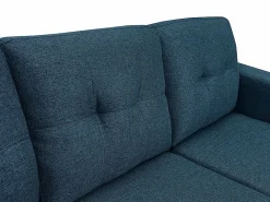Sofá rinconera reversible de tela oscuro patas de madera BARTOLOME^Vente-unique Clearance