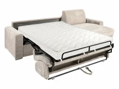 Vente-unique Sofás Y Sillones|Sofá rinconera reversible de apertura rápida pana 140 cm - 14 cm CALITO