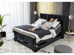 Les Tendances Diván Cama|Sofá rinconera Silvy UR tejido azul