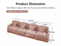 Sofá Modular|Sofá rinconero convertible con puff incluido espuma alta densidad chenilla