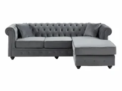 Vente-unique Sofá De Terciopelo|Sofás Chesterfield|Sofá rinera chesterfield terciopelo charme TOLEDO