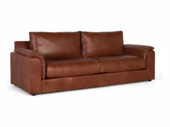 Giner y colomer Sofá Vintage|Sofá De Piel|Sofá tapizado en piel natural estilo vintage 3 plazas