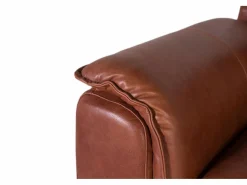 Giner y colomer Sofá Vintage|Sofá De Piel|Sofá tapizado en piel natural estilo vintage 3 plazas