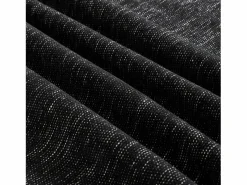 Sofá Versátil Forma en L Puff móvil Falda opcional Chenilla Negro New