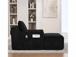 Sofá 147x110x67cm sillón moderno diseño minimalista soporte cómodo tejido de pana para salón^