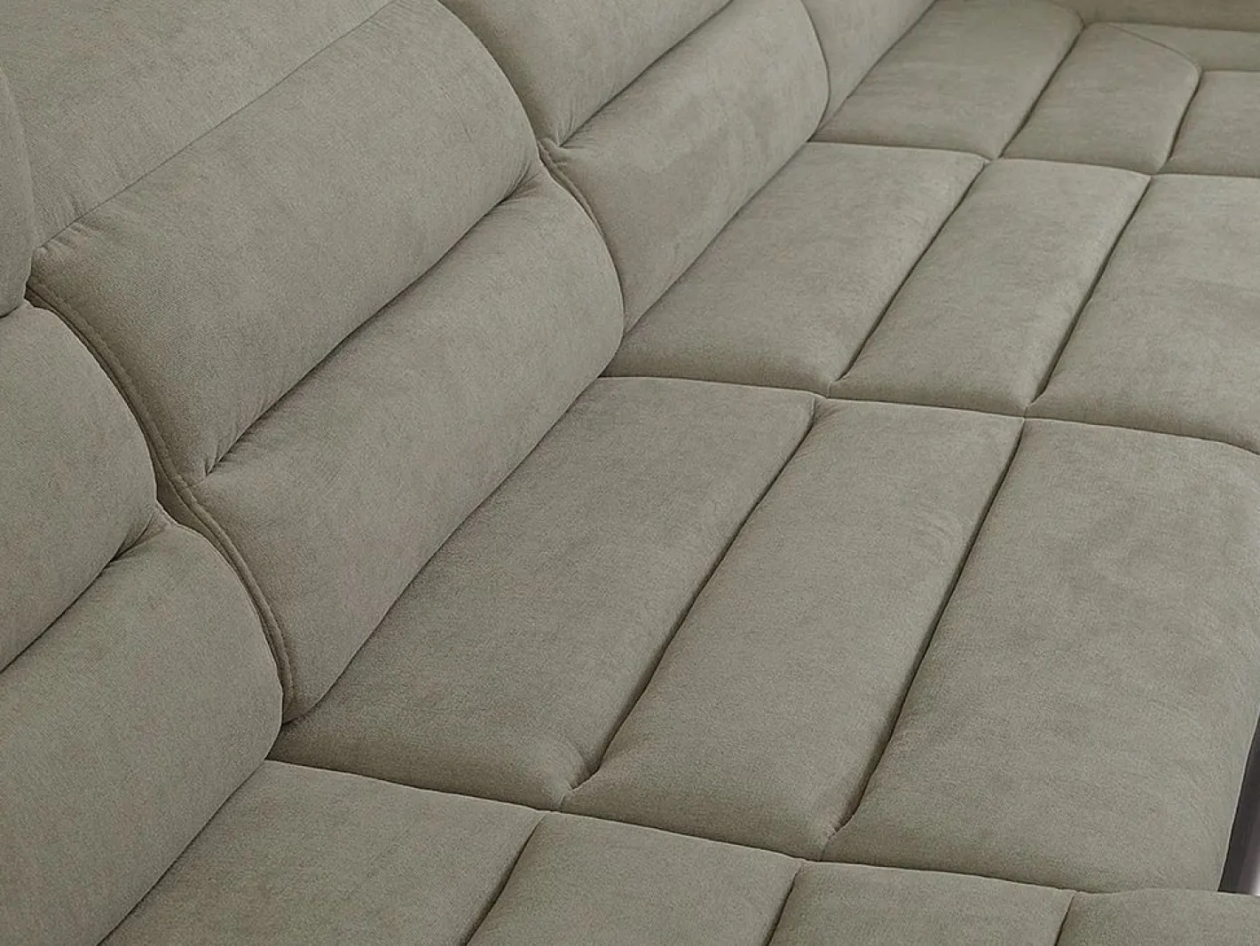 Vente-unique Sofá Xxl|Sofá XXL beige/marrón ángulo izquierdo BOILEAU - Barato