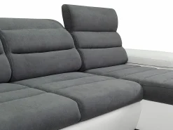 Sofá XXL Sofá XXL gris/blanco ángulo derecho BOILEAU^Vente-unique