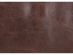 Vente-unique Sofa 3+2 plazas chesterfield de piel envejecida CLOTAIRE Marru00f3n chocolate
