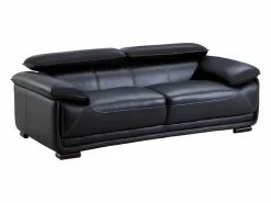 Sofa 3 plazas de piel color MACELO^Vente-unique Outlet