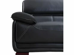 Sofa 3 plazas de piel color MACELO^Vente-unique Outlet