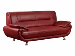 Sofa 3 plazas de piel sintetica NIGEL^Vente-unique Outlet