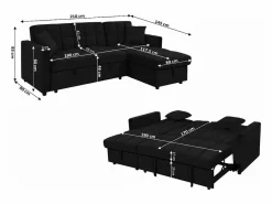 Sofa Cama Chaise Longue Kris 210cm^Saldosystocks Sale