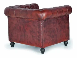 Giner y colomer Sofa chester piel natural Marru00f3n Best
