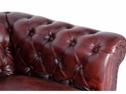 Giner y colomer Sofa chester piel natural Marru00f3n Best