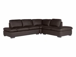 Sofa rinconera de piel, marrón, angulo derecho ONYX II^LINEA SOFA Discount