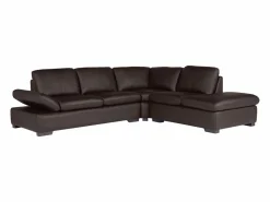Sofa rinconera de piel, marrón, angulo derecho ONYX II^LINEA SOFA Discount