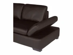 Sofa rinconera de piel, marrón, angulo izquierdo ONYX II^LINEA SOFA Discount
