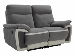 Sofás de 3 plazas y 2 plazas relax eléctrico de terciopelo con bandas crudo METTI^Vente-unique Clearance