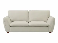Vente-unique Sofás de 3 plazas y 2 plazas en tejido color MENARDIA Blanco roto Outlet