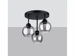 Sollux Alino Lámpara de techo semiempotrable multi brazos negra^Sollux Lighting Best