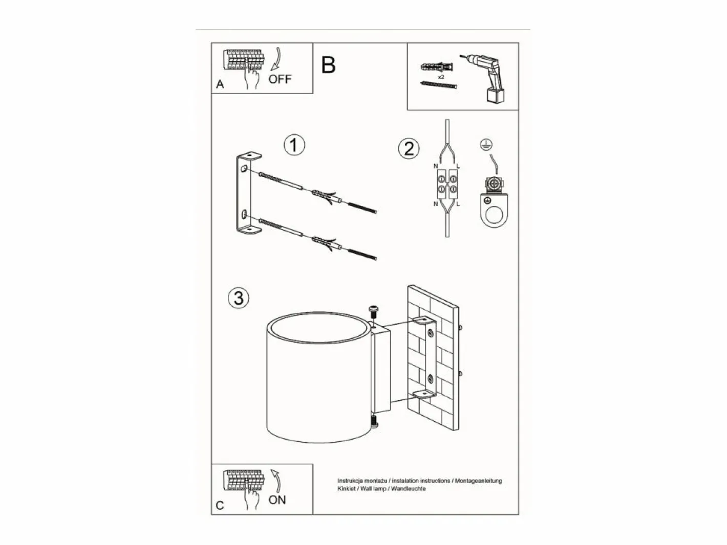 Sollux ORBIS - 1 luz de pared, blanco roto, G9^Sollux Lighting Sale