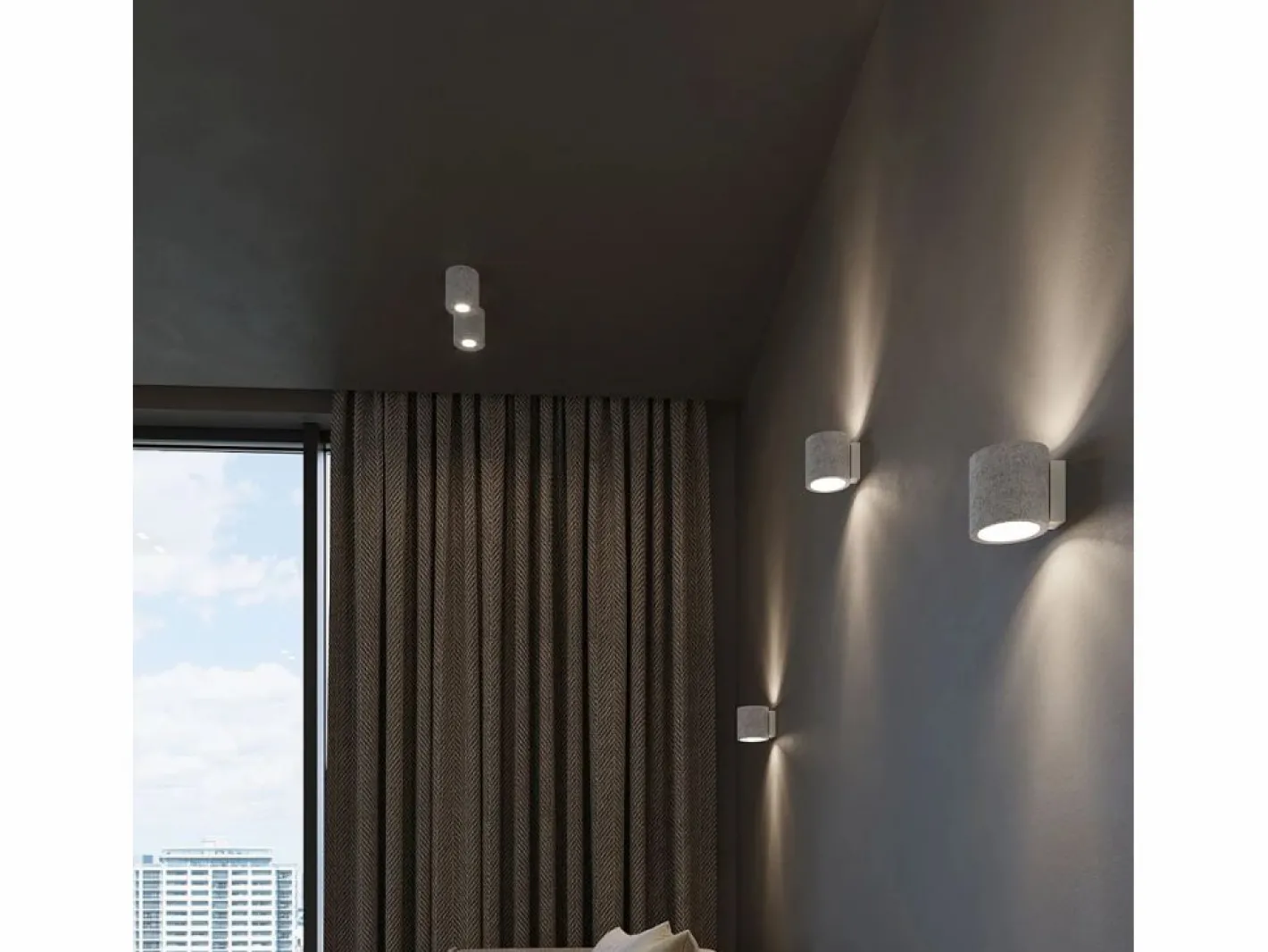 Sollux ORBIS - 1 luz de pared, blanco roto, G9^Sollux Lighting Sale