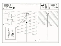 Sollux PASTELO - 1 lámpara colgante de techo negra, G9^Sollux Lighting Discount