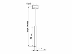 Sollux Lighting Lámpara Suspendida|Sollux PASTELO - Lámpara colgante de techo con 1 luz blanca, G9