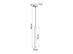 Sollux Lighting Lámpara Suspendida|Sollux PASTELO - Lámpara colgante de techo con 1 luz blanca, G9