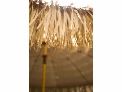 Sombrilla con flecos en acero acabado madera^Dcb Garden Hot