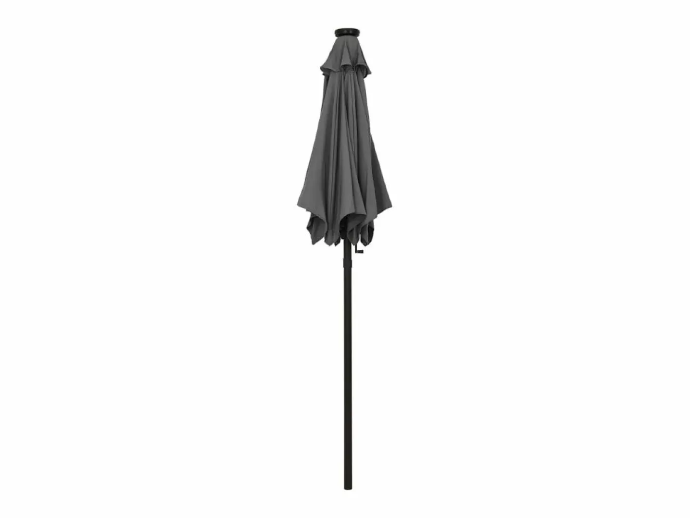 Sombrilla con luces LED aluminio antracita 200x211 cm^Clicnbuy