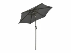 Sombrilla con luces LED aluminio antracita 200x211 cm^Clicnbuy