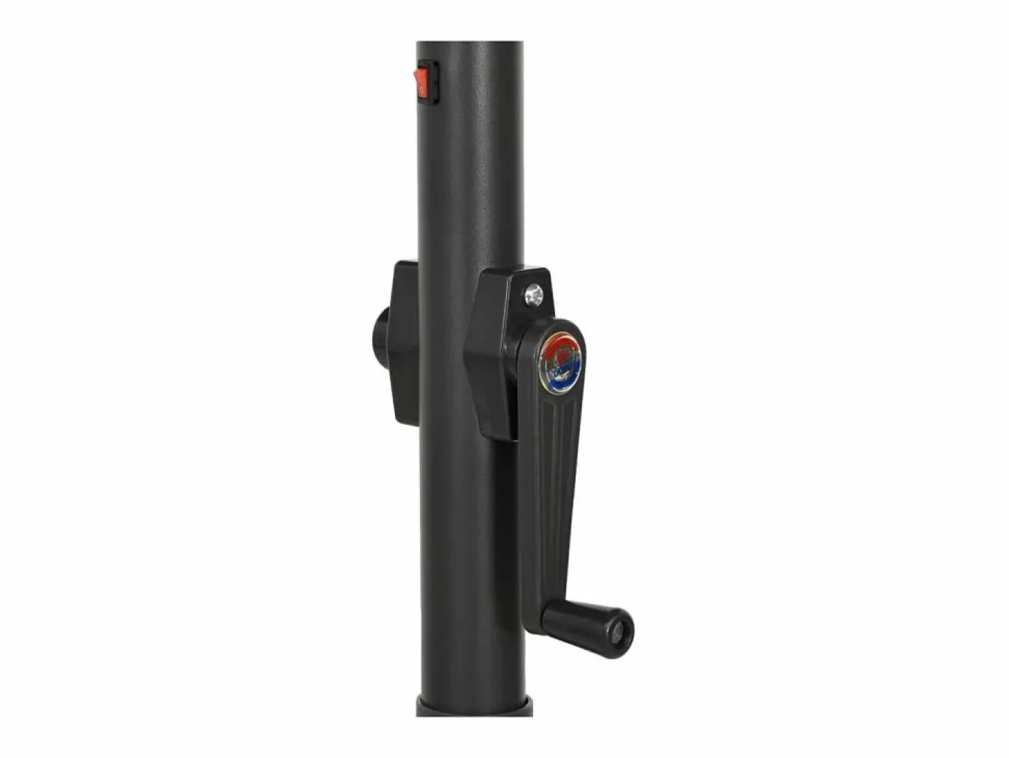 Sombrilla con luces LED aluminio antracita 200x211 cm^Clicnbuy