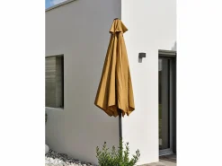 Dcb Garden Sombrilla con manivela en aluminio y lona Mostaza Outlet