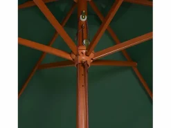 Sombrilla con palo de madera verde 200x300 cm ES367670^ Online