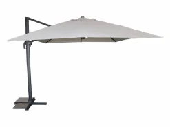 Sombrilla con pie excéntrico de acero y lona^Dcb Garden Discount