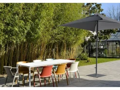 Dcb Garden Sombrilla de aluminio lacado y lona Olefin Gris antracita Outlet