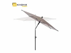 Sombrilla|Sombrilla de balcón rectangular KADAX, 210 x 140 cm, altura regulable para balcón y terraza, sombrilla de terraza plegable con bolsa de transporte, color topo, 210