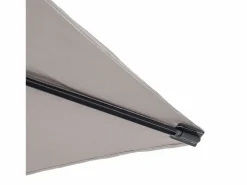 Sombrilla|Sombrilla de balcón rectangular KADAX, 210 x 140 cm, altura regulable para balcón y terraza, sombrilla de terraza plegable con bolsa de transporte, color topo, 210