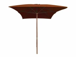 Sombrilla de jardín con palo de madera terracota 200x300 cm ES392324 Outlet
