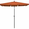 Sombrilla de jardín con palo terracota 210x140 cm ES575074^ Best