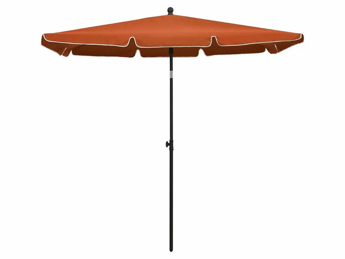 Sombrilla de jardín con palo terracota 210x140 cm ES575074^ Best